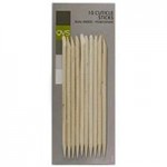 Палочки для кутикулы, QVS (КВС) 10 шт арт. 10-1113 из натурального дерева