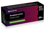 Аторвастатин Медисорб, таблетки покрытые пленочной оболочкой 20 мг 60 шт