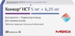 Конкор НСТ, таблетки покрытые оболочкой пленочной 5 мг+6.25 мг 30 шт