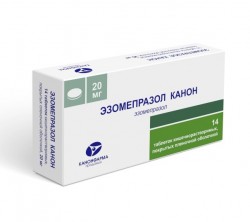 Эзомепразол Канон табл. кишечнораств. п/о пленочной 20 мг 14 шт.
