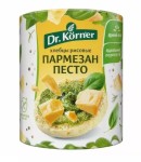 Хлебцы хрустящие, Doctor Korner (Доктор Кернер) 80 г 1 шт рисовые с песто и пармезаном