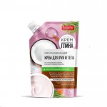 Крем для рук и тела, Народные рецепты 100 мл Крем-глина Омолаживающий дой-пак
