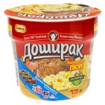 Пюре картофельное быстрого приготовления, Доширак 40 г со вкусом мяса