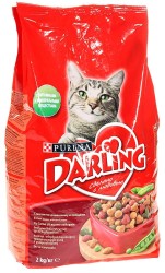 Сухой корм, Darling (Дарлинг) 2 кг для кошек мясо и овощи